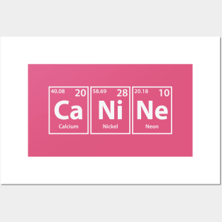 Canine (Ca-Ni-Ne) Periodic Elements Spelling Posters and Art